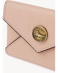 Chloé - Envelope Card Holder In Grained Leather - Lyst