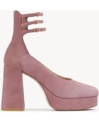 Chloé - Loti Platform Pump 100% Lambskin - Lyst