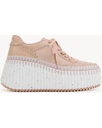 Chloé - Sneaker Con Zeppa Nama - Lyst