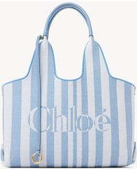 Chloé - Stripy East-West Tote Bag - Lyst