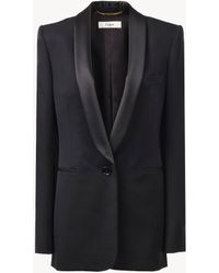 Chloé - Chaqueta De Esmoquin De Lana Grain De Poudre - Lyst