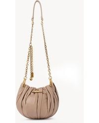 Chloé - Plissé Shoulder Bag With Chain - Lyst