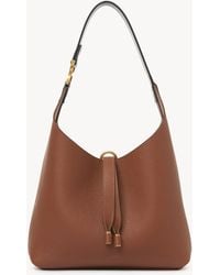 Chloé - グレインレザー製Marcieスモールホーボーバッグ 婦人向け ブラウン サイズ 牛革（カーフ） 100 - Lyst