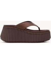 Chloé - Nama Wedge Slide - Lyst