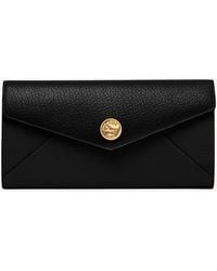 Chloé - Envelope Long Wallet With Flap In Grained Leather - Lyst