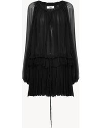 Chloé - Mini Abito Con Mantella - Lyst