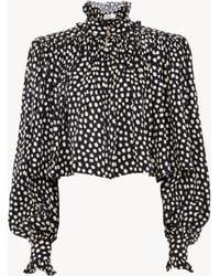 Chloé - Maxi Gathered High-Neck Top - Lyst