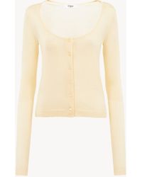 Chloé - Scoop-Neck Fitted Cardigan - Lyst
