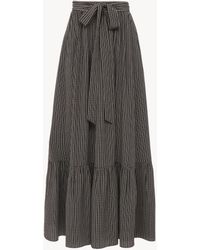 Chloé - クレープデシン製ギャザーミディスカート 婦人向け ブラック サイズ シルク 100 - Lyst
