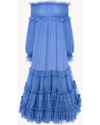 Chloé - Off-The-Shoulder Long Dress - Lyst