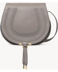 Chloé - Marcie Saddle Bag Grained Leather - Lyst
