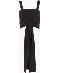 Chloé - Cropped Front-tie Tank Top In Crêpe De Chine - Lyst