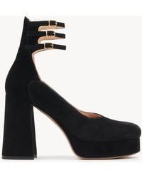Chloé - Suede Leather Pumps - Lyst