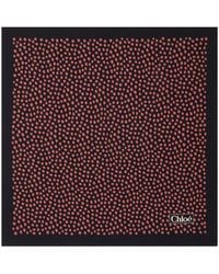 Chloé - The Spotted Square Scarf - Lyst