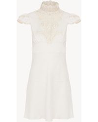 Chloé - High-Neck Mini Dress - Lyst