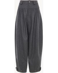 Chloé - High-Rise Barrel Pants - Lyst