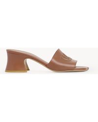 Chloé - Soleil Heeled Mule 100% Lambskin - Lyst