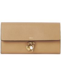 Chloé - Charms Long Wallet With Flap - Lyst