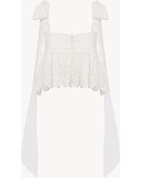 Chloé - Tie-Strap Cropped Top - Lyst