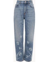 Chloé - Gerade geschnittene Cropped-Jeans - Lyst