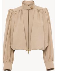 Chloé - Gathered Boule Jacket - Lyst