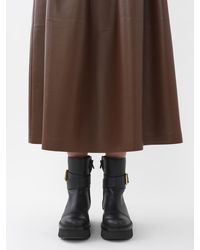 Chloé - Gathered Mid-length Skirt - Lyst