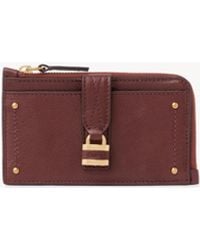Chloé - グレインレザー製カードスロット付きPaddingtonスモールウォレット - Lyst