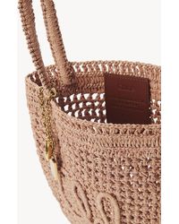 Chloé - Small Summer Banana Tote Bag In Raffia - Lyst