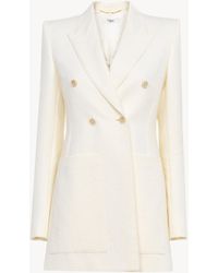 Chloé - コットン混紡ジャカード製テーラードジャケット - Lyst