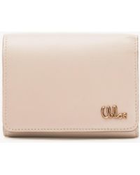 Chloé - Portafoglio Trifold Piccolo Iconic Con Taschino Portamonete - Lyst