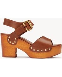 Chloé - Jeannetteウェッジ クロッグ - Lyst