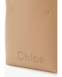 Chloé - Micro Chloé Sense Tote Bag In Leather - Lyst