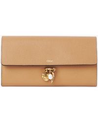 Chloé - Charms Long Wallet With Flap - Lyst