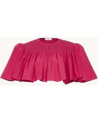 Chloé - Gathered Cropped Top - Lyst