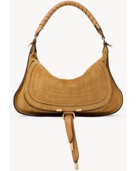 Chloé - スエードレザー製Marcieスモールショルダーバッグ - Lyst