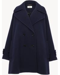 Chloé - Abrigo Oversized En Mezcla De Lana - Lyst