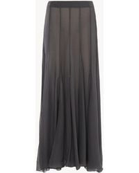 Chloé - Fluid Maxi Skirt - Lyst