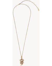 Chloé - The Snake Pendant Necklace - Lyst