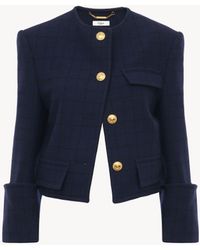 Chloé - Giacca Boxy Senza Colletto - Lyst