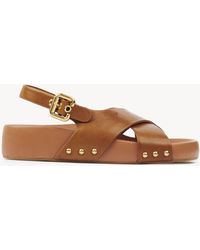 Chloé - Mae Sandal 100% Calf-Skin Leather - Lyst
