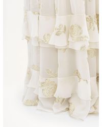 Chloé - Fluid Maxi Skirt In Silk Jacquard & Lurex - Lyst