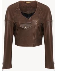 Chloé - Cropped Scoop-Neck Jacket - Lyst