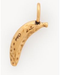 Chloé - Alphabet Banana Charm In Brass - Lyst