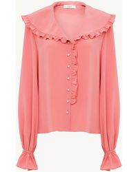 Chloé - Fluid Ruffled Blouse - Lyst