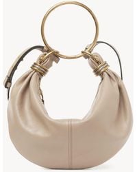Chloé - グレインレザー製スモールBracelet Hobo Bag 婦人向け ブラウン サイズ 牛革（カーフ） 100 - Lyst