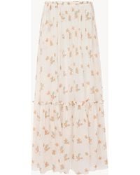 Chloé - Gathered Long Skirt - Lyst
