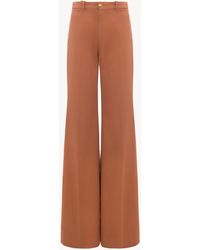 Chloé - High-Rise Flared Trousers - Lyst