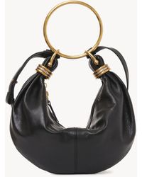 Chloé - グレインレザー製スモールBracelet Hobo Bag 婦人向け ブラック サイズ 牛革（カーフ） 100 - Lyst