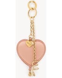 Chloé - Symbols Heart Key Ring Bag Charm - Lyst