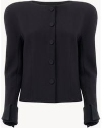 Chloé - Collarless Fitted Jacket - Lyst